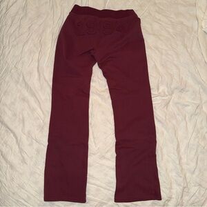 1994 Graphic Bootcut Sweatpants Burgundy Hollister
